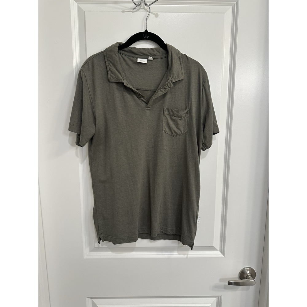 Onia Men's Cotton/Modal Blend S/S Polo‎ Shirt Green Size Small